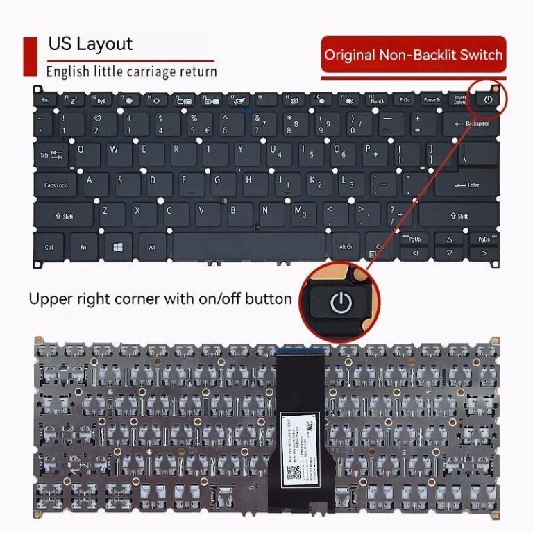 Acer Spin 5 SP513 51 Keyboard Power Key Techstar Computers