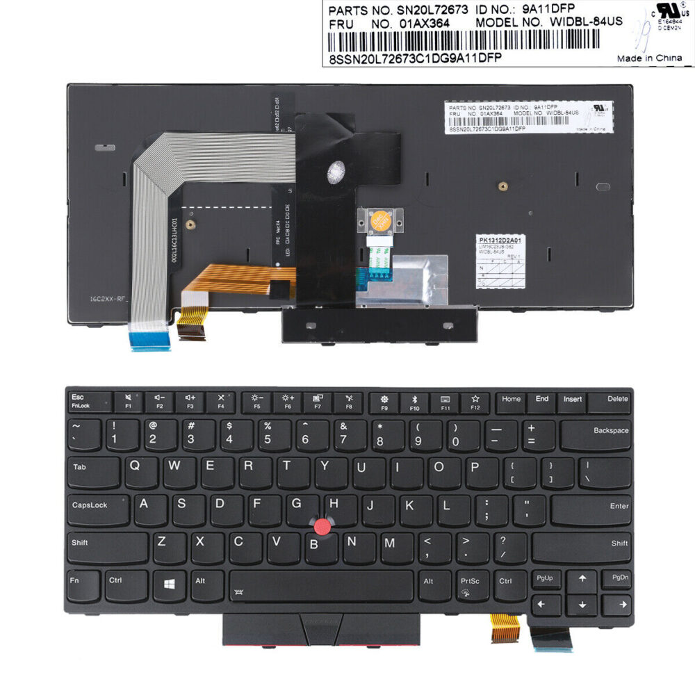 Laptop Keyboard Lenovo Thinkpad T T Black With Point Stick