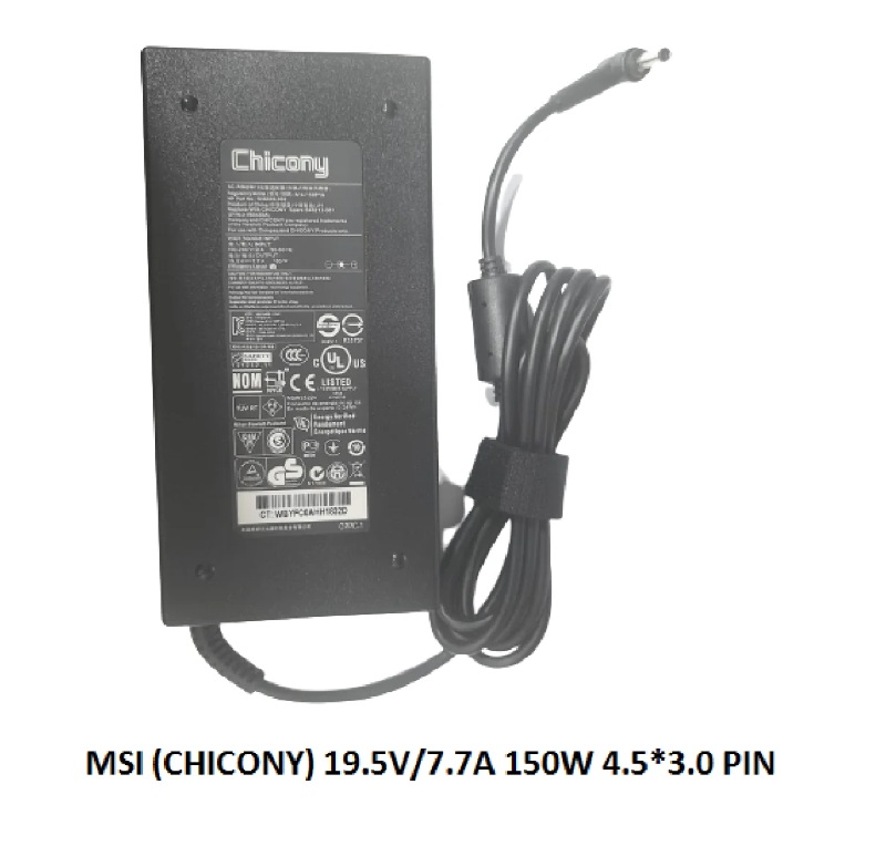 Original MSI 20V 7.5A (4.5 x 3.0) 150W Power Adapter