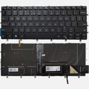 DELL XPS 13 9380 9370 9305 7390 Laptop US English Keyboard Backlit Black