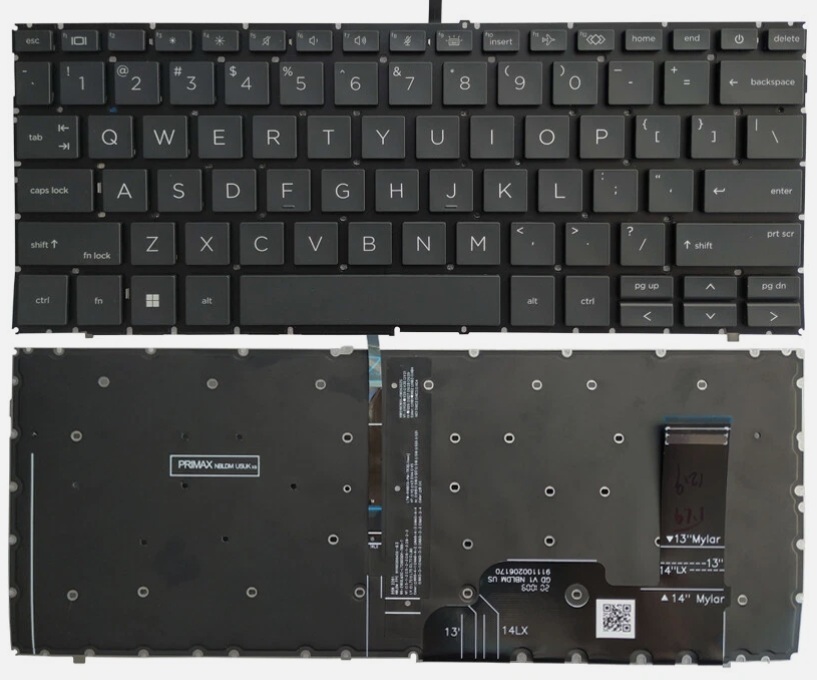HP EliteBook 840 G9 G10,845 G9 G10,830 G9 G10,835 G9 G10 x360 US Keyboard